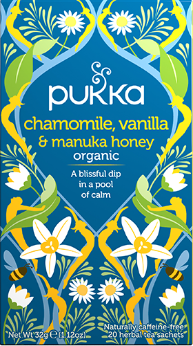 Pukka Chamomille, vanilla & manuka honey bio 20 builtjes